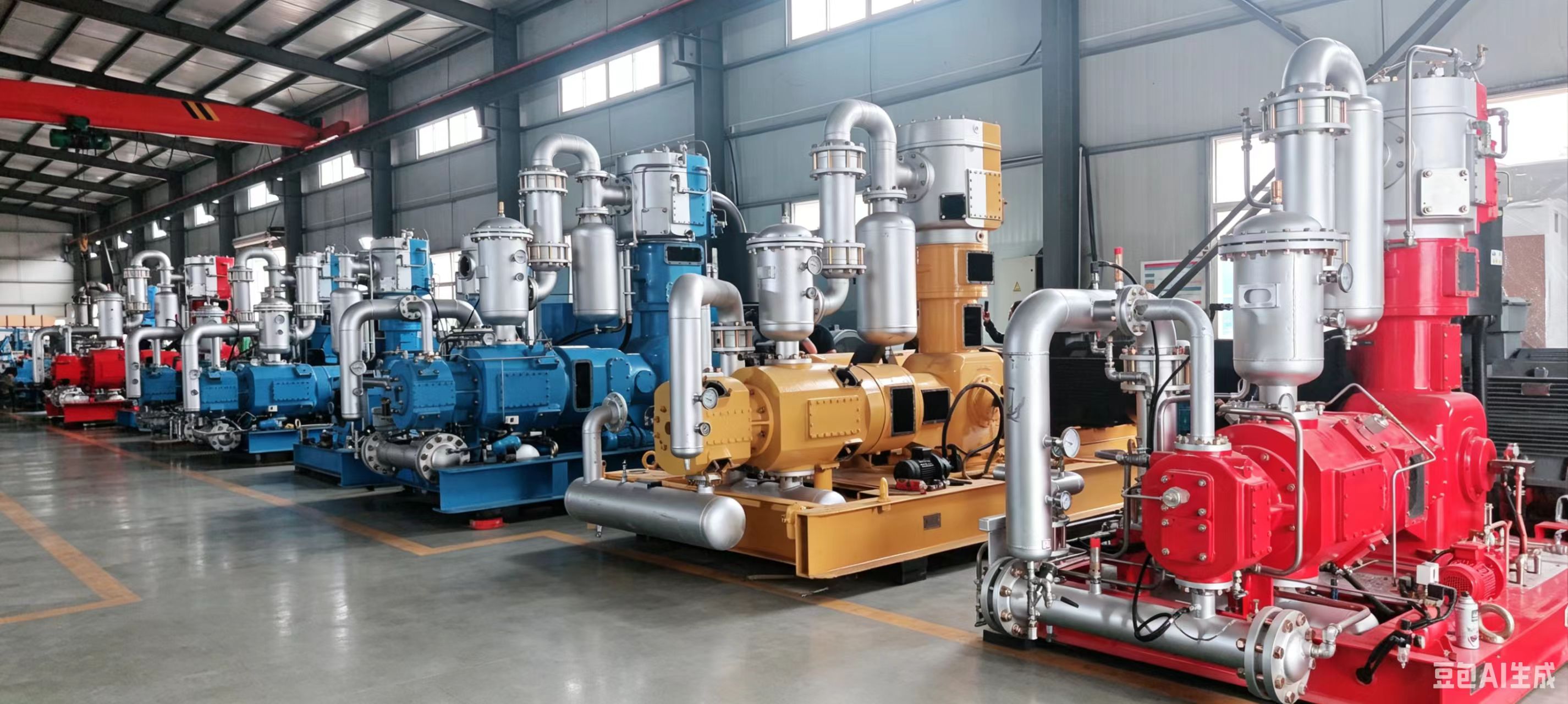 Oil-free water-cooled piston air compressor for PET bottle blowing beverage industry